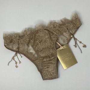 Agent Provocateur Gayle SOIREE Gold Brief NWT $560